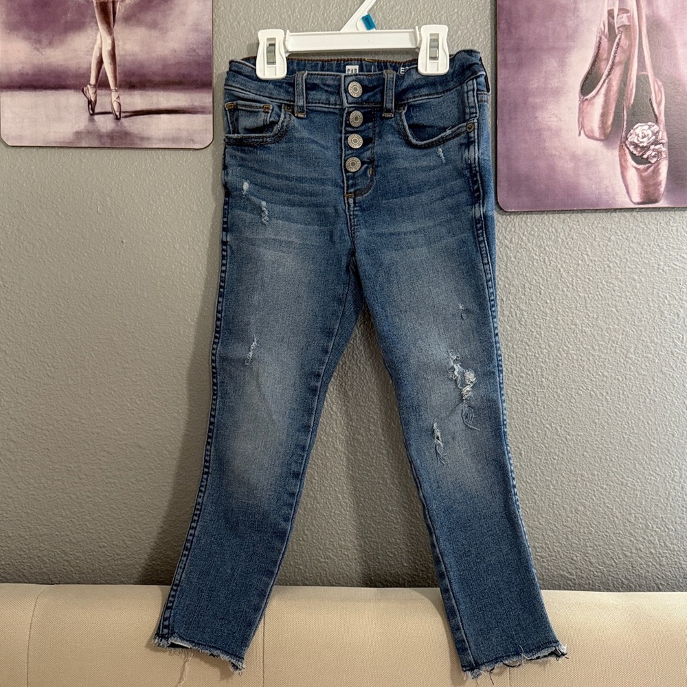 Gap jeggings ankle girls size 6 stretch legging jeans gently used no stains